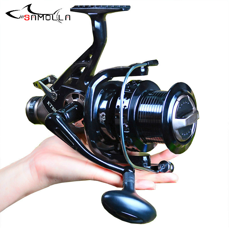 Big Metal Fishing Reel Strong Drag Spinning Reel Carp Carretilha