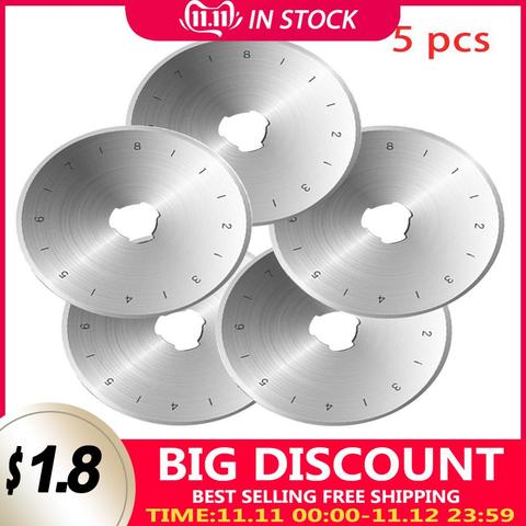 2/5pcs 45mm Steel Circular Rotary Cutter Refill Blades Patchwork Fabric Leather Craft Sewing Quilting Fits Cutters 30 ► Photo 1/6