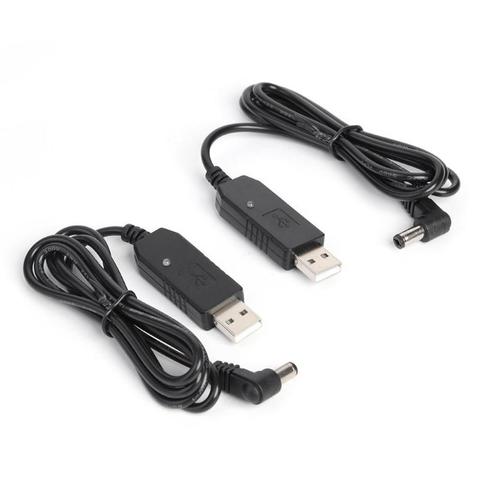 2pcs 1m USB Charging Cables 5V to 10V for BaoFeng UV-5R UV-82 UV-8D BF-9700 UV-6R Radio Desktop Battery Charger ► Photo 1/6