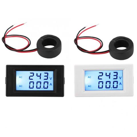 D69-2042 Dual Display Voltmeter Ammeter AC80-300V 0-50A 0-100A with Current Transformer Voltage Meter ► Photo 1/6