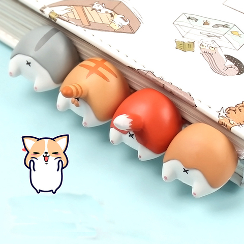 Cute Cartoon Cat Dog Hamster Fox Ass Bookmarks Kawayi Novelty Book Reading Item Creative Gift for Kids Children Stationery ► Photo 1/6