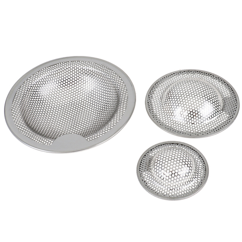 S/M/L Stainless Steel Bathtub Hair Catcher Stopper Shower Drain Hole Filter Trap Kitchen Metal Sink Strainer ► Photo 1/6