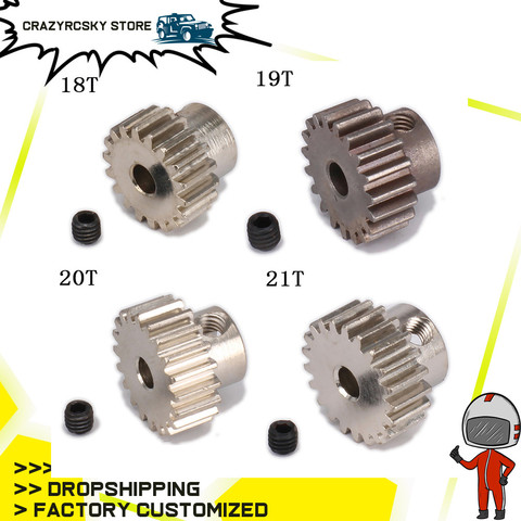 18T/19T/20T/21T/22T/23T/24T/25T/26T/29T Tooth Teeth Pinion Gear for 1/10 RC Model Car Modulus 0.6 Aperture 3.2mm Parts HPI HSP ► Photo 1/6