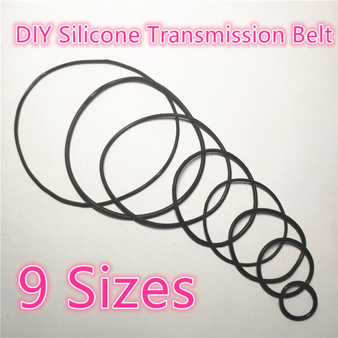 9 Sizes Silicone Rubber Band Pulley Transmission Engine Drive Round Beslts Tape DIY Toy Module Car Motor Stretch Drop Shipping ► Photo 1/3