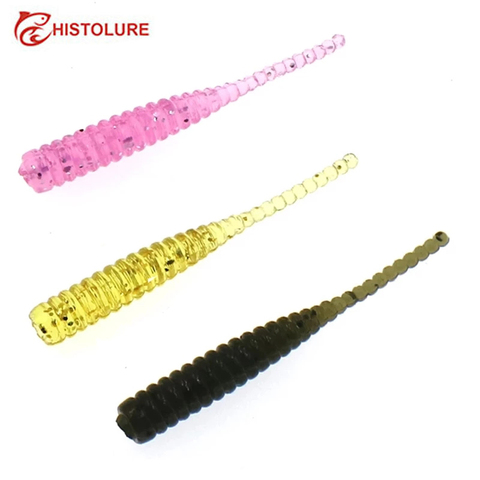 10Pcs Fishing Lure mini Soft Worm 0.3g 40mm  Needle tail Soft Lure Rockfish Ocean Rock Bait Artificial Bait ► Photo 1/6