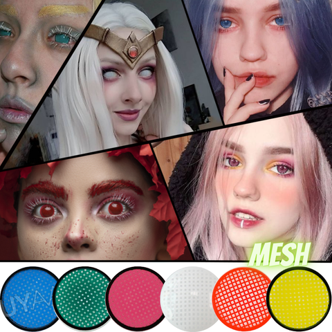 2pcs Halloween Contact Lenses Colored Mesh Series Cosplay Contact lenses for Eyes 14.5mm lenti a contatto cosplay ► Photo 1/6