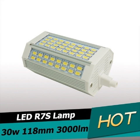 30w led R7S light 118mm no Fan dimmable R7S lamp J118 R7S  food light 3 years warranty AC110-240V ► Photo 1/6