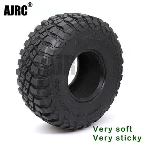 AJRC 2.2-inch 120mm rubber tires for 1/10 rock track Redcat SCX10 II axial 90046 90047 trx-4 RC4WD d90 d110 TF2 RC car ► Photo 1/6