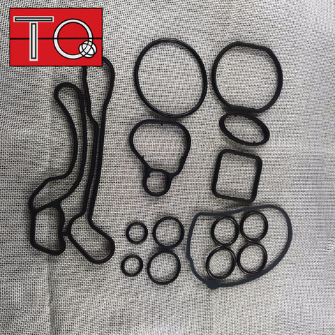 1 Set of Heat Exchanger Gaskets Engine Oil Cooler Repair Kit For Cruze Opel Orlando Astra 55355603 93186324 55353322 55353320 ► Photo 1/5
