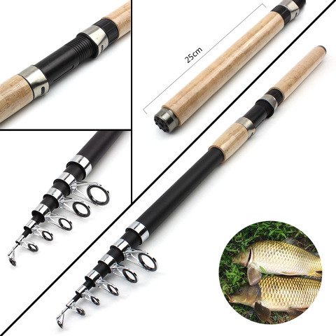 Portable Rock 2.4m 3.6m 4.5m Carp rod Telescopic Sea Fishing Rod Spinning rod carbon fiber feeder carp rod Travel Fishing Tackle ► Photo 1/6