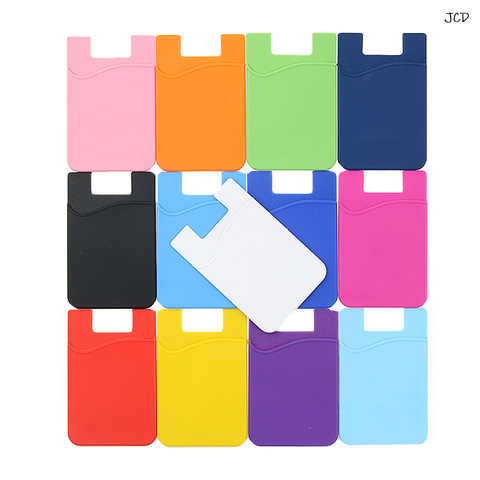 11 Color Adhesive Sticker Mobile Phone Back Cards Wallet Case Credit ID Card Holder Cell Phone Card Holder Pocket 5.5 x 8.5cm ► Photo 1/6