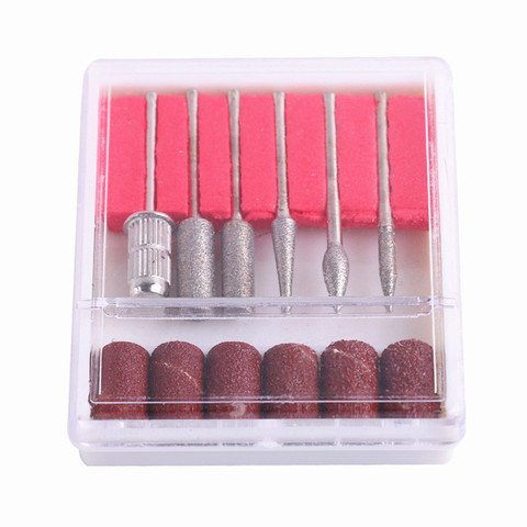 12pcs Nail Drill Set Milling Cutter Stainless Steel Manicure Pedicure Clean Bits Electric Machine Art Accessory Nail File Polish ► Photo 1/6