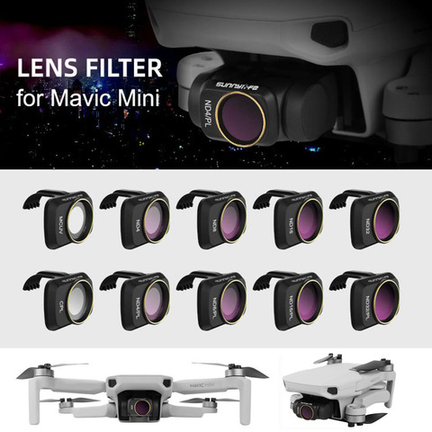 Mavic Mini 2 Gimbal Camera Lens Filter MCUV CPL ND/PL Drone Filter Set ND4 ND8 ND16 ND32 for DJI Mavic Mini 4K Drone Accessories ► Photo 1/6