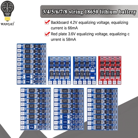 4S 4.2v li-ion balancer board li-ion balncing full charge battery balance board WAVGAT ► Photo 1/6