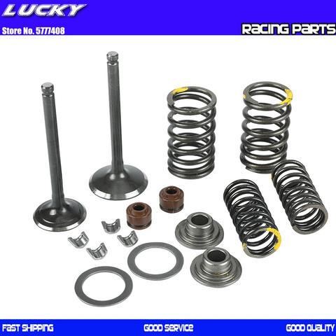 Motorcycle Intake Exhaust Valve comp Springs Cotter Seal Assy For Lifan 125 140 150cc Horizontal Engines Dirt Pit Bike ATV Quad ► Photo 1/2