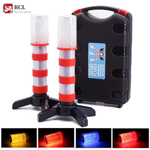 Upright Road Flares Roadside Beacon Safety Strobe Light Warning Signal Alert Magnetic Base for Car Marine Vehicles Trucks ► Photo 1/6