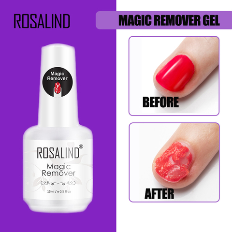 ROSALIND Magic Remover Gel Nail Polish Remover Within 2-3 MINS Peel off  Varnishes Base Top Coat without Soak off water ► Photo 1/6