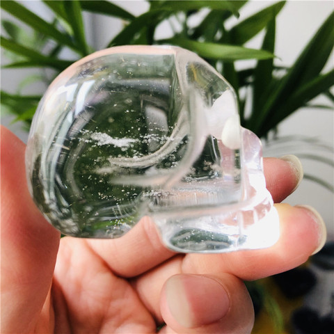 natural crystal quartz mineral jewelry rose quartz skull crystal carving home decoration Halloween and DIY decorations ► Photo 1/6