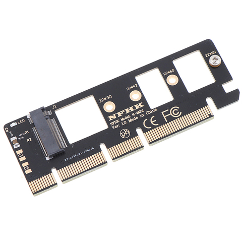 M Key M.2 NVME AHCI SSD To PCI-E PCI Express 3.0 16x x4 Adapter Riser Card Converter For XP941 SM951 PM951 A110 SSD ► Photo 1/3