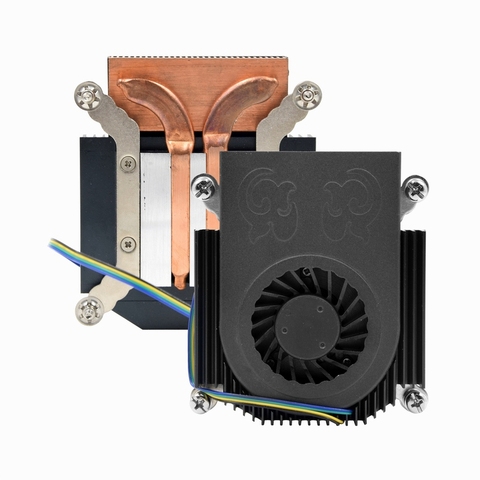 METALFISH Z22 CPU Cooler Radiator Ultra-Thin 22mm height Computer Case Cooling Fan for Intel 115X Platform HTPC/ITX MINI PC ► Photo 1/6