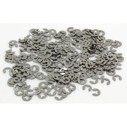 300pcs/lot FCCE01  1.2mm 1.5mm 2mm 2.5mm diameter 304 stainless steel E clip washer 1.2 1.5 2 2.5 mm circlip jump ring ► Photo 1/4