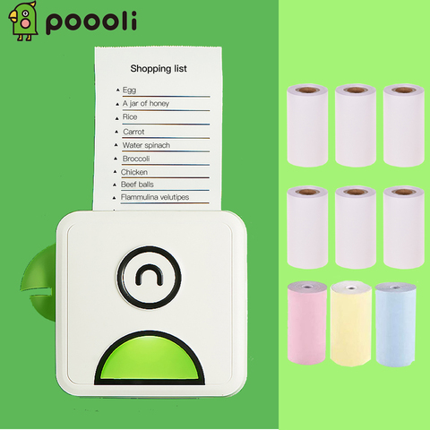 Poooli L1 Label Printer Pocket Thermal Photo Printer Portable BT Wireless Receipt Label Sticker Maker for Android iOS Smartphone ► Photo 1/6