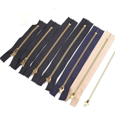 10pcs 8-25cm Metal Zipper for Sewing Zip Garment Accessories Jeans Zippers DIY Tools Zipper DIY Apparel Sewing ► Photo 1/4