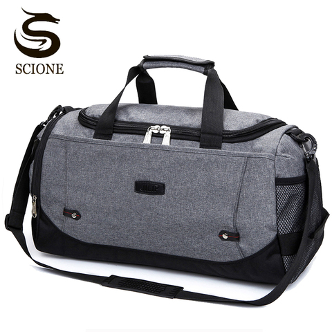 Scione Men Travel Bag Large Capacity Hand Luggage Travel Duffle Bags Nylon Weekend Bags Women Multifunctional Travel Bags ► Photo 1/6