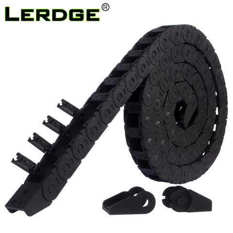 LERDGE 3D Printer Parts Drag Chain Wire Carrier Machine Tools Plastic Towline Nylon Cable Bridge open outside 10*11 1M ► Photo 1/6