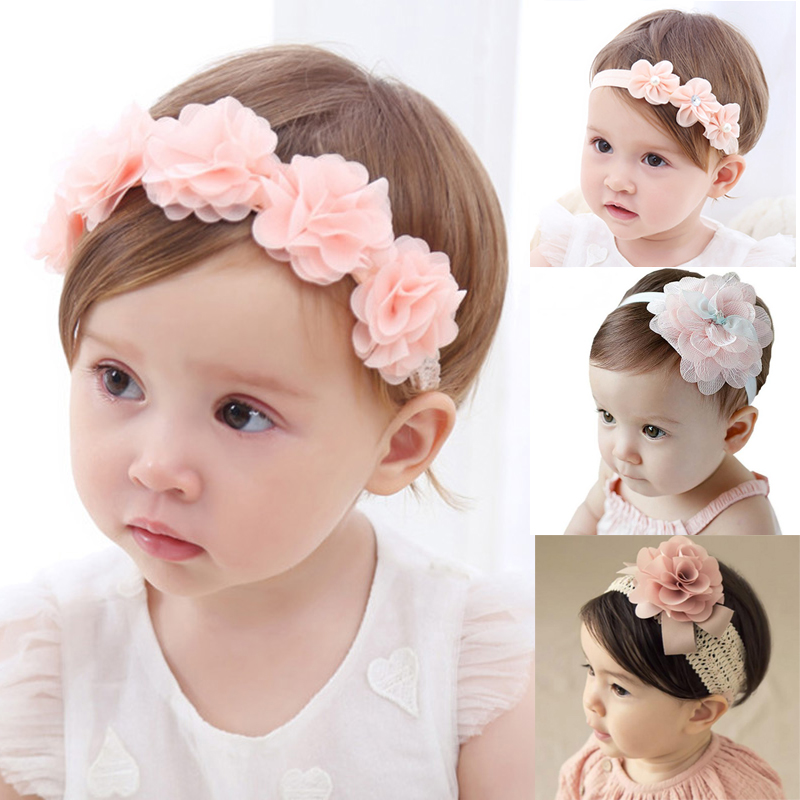 Cute Baby Toddler Cotton Flower Hairband Headwear Kids Headband Accessories 