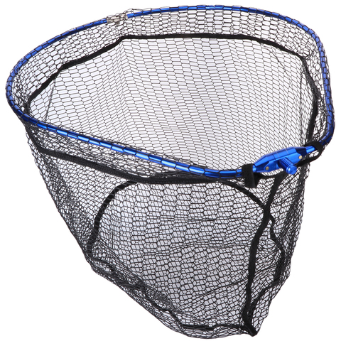 Foldable Fishing Landing Net Aluminium Alloy Fishing Mesh Net Large Folding Mesh 55x44cm Pear Shape Frame Diddle-Net Rock Mesh ► Photo 1/6