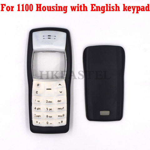HKFASTEL New high quality Cover For Nokia 1100 Front housing + Back battery door cover case + English / Arabic Keypad ► Photo 1/2