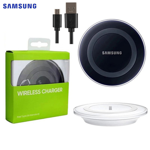 SAMSUNG Original Qi Wireless Charger EP-PG920I for Samsung Galaxy S6 S6Edge S6 edge Plus S8+ S8Plus Note5 Note 5 S7 edge iPhoneX ► Photo 1/6