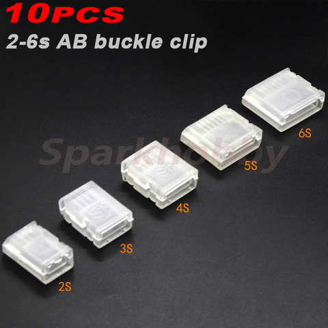10PCS Sparkhobby AB buckle clip 2S 3S 4S 5S 6S Model lithium battery balancing head protector balance plug connector protector ► Photo 1/6