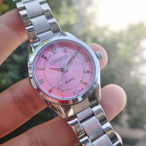 CHENXI Women Luxury Rhinestone Stainless Steel Quartz Watches Lady Business Watch Dress wife gift Wristwatches Relogio Feminino ► Photo 1/6