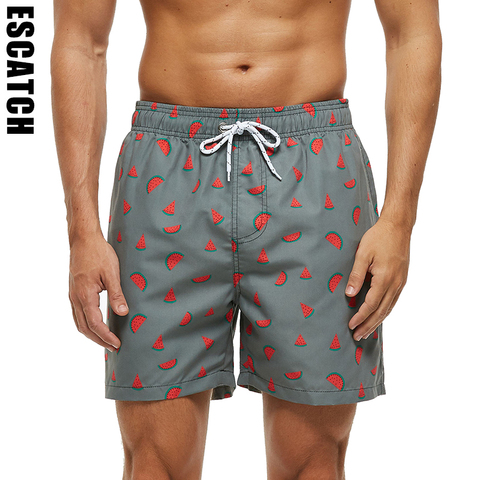 Escatch New Quick Dry Summer Mens Print Beach Board Shorts Surf Siwmwear Bermudas Swim For Men Athletic Mens Gym Shorts ► Photo 1/6