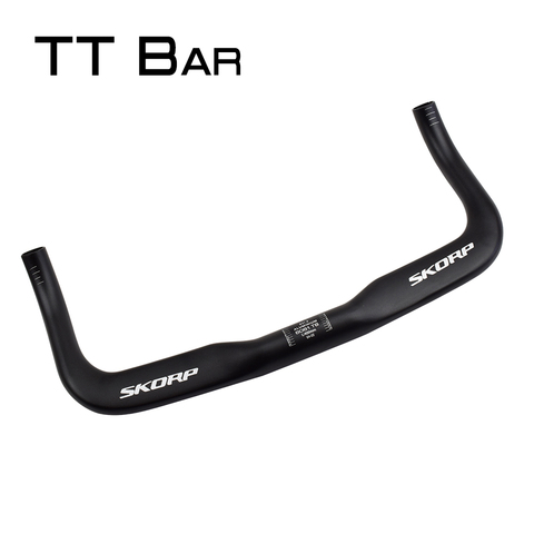 Ultra-light Aluminium Bicycle TT Bar Bicycle Bullhorn Handlebar Fixed Gear Bike Drop Bar 31.8*400mm Bicycle Spare Parts ► Photo 1/6