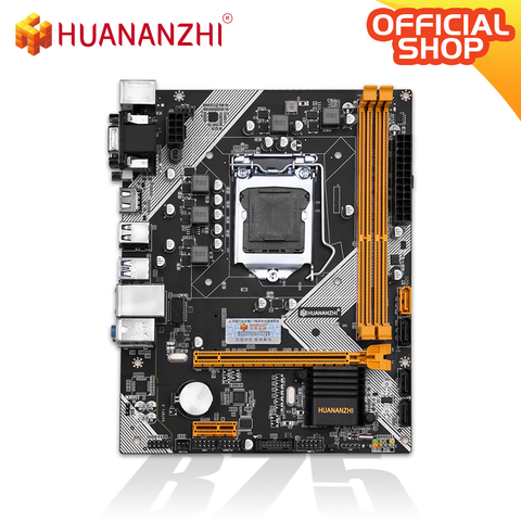 HUANANZHI B75 Motherboard M-ATX For Intel LGA 1155 i3 i5 i7 E3 DDR3 1333/1600MHz 16GB SATA3.0 USB3.0 PCI-E VGA HDMI GAME ► Photo 1/1