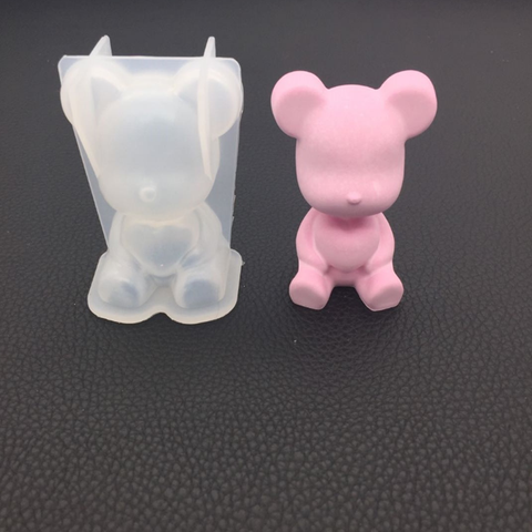 bear mold animal decoration ornament mold cake tool 3D silicone mold diy geometry ► Photo 1/6