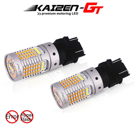 Error Free No Hyper Flash Dual Color Switchback White/Amber 3157 12V 3155 T25 LED Bulbs For Daytime Running/Turn Signal Lights ► Photo 1/6