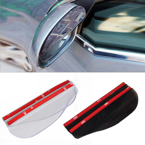 2 Pieces Car side Mirror waterproof Sun Visor Rain Eyebrow Auto Car Rear View Side Rain Shield Flexible Protector For Car ► Photo 1/6