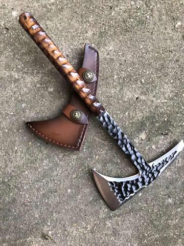 Yeelong CUSTOM HAND MADE Tactical Axe TOMAHAWK VIKING HATCHET BEARED CAMPING AXE HEAD ► Photo 1/6