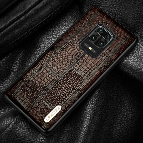 Genuine Leather Case for Xiaomi Redmi Note 9 Pro 9S Note 8 Pro 8T 7 Retro Cover For Mi 10 Ultra 8 9 9T Pro A3 Note 10 Poco X3 F2 ► Photo 1/6