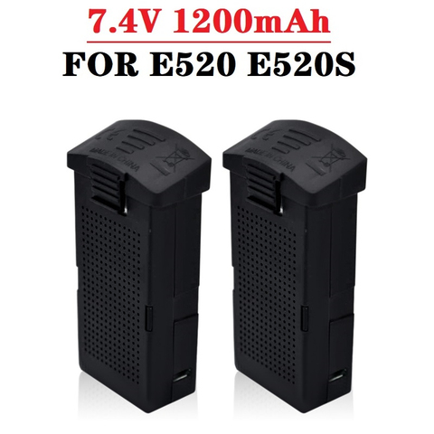 2Pcs/sets Original 7.4V 1200MAH 25c LiPo Battery For RC E520 E520S RC Quadcopter Drones Spare Parts 1200 mAh 7.4V Battery ► Photo 1/6