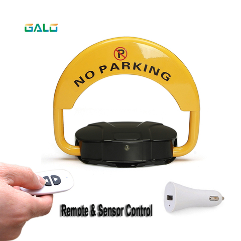 With automatic sensor with 2 remote folding safety parking lock barrier guard column with lock and bolt ► Photo 1/6