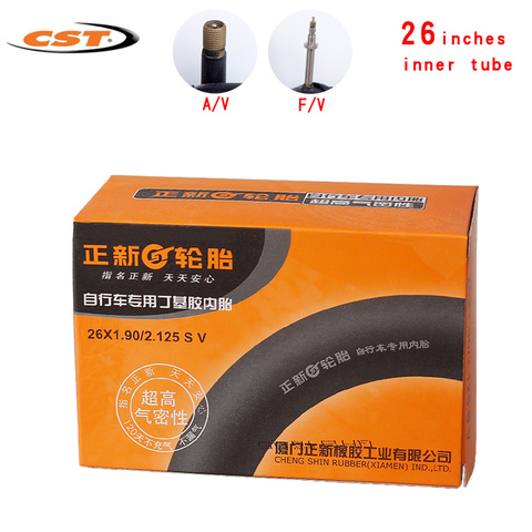 cst bicycle tires 26*1.25 1.5 1.75 1.9 2.125 26X1 3/8 American valve French valve 26 inches Cycling Mountain Bike  Inner Tube ► Photo 1/6