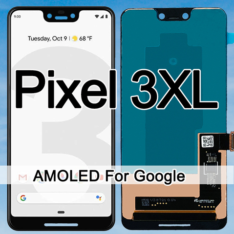 Original Amoled Screen For Google Pixel 3XL LCD Display Touch Digitizer Screen For Google Pixel 3 XL LCD Screen Replacement ► Photo 1/6