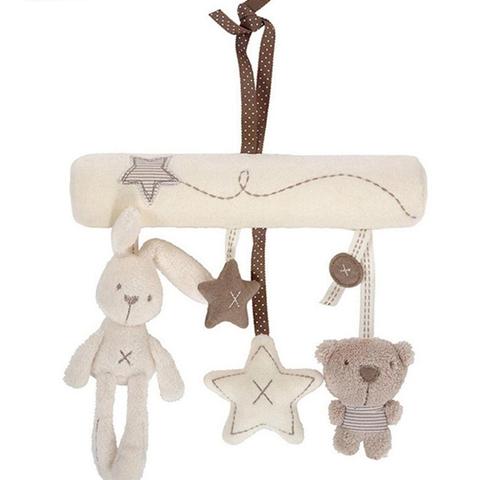 Baby Music Play Bed Hanging Bell Baby‘s Mobile Crib Infant Stroller Baby Crib Rattle Toy Soft Cute Rabbit Bear Bell Toy ► Photo 1/6