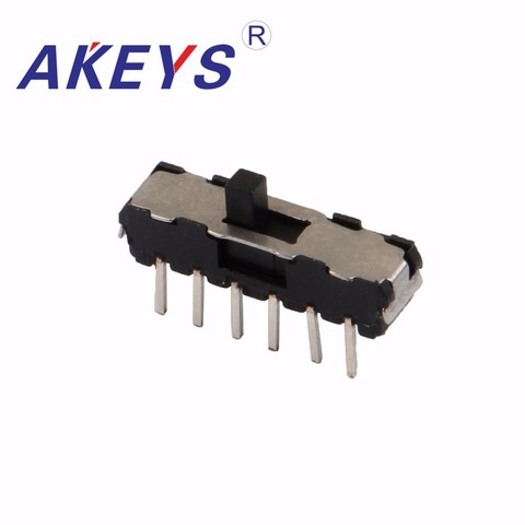 10PCS MSS-42D01 MINI slide switch 4P2T DIP 12 pin 2 position mini toggle switches micro slide switches ► Photo 1/3