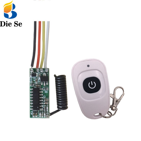 433 MHz Wireless Remote Control Switch 5V LED Receiver Module and Transmitter Remote Control RF Switch for Light Controller ► Photo 1/6